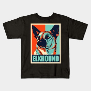 Norwegian ElkHound Hope (Variant) Kids T-Shirt